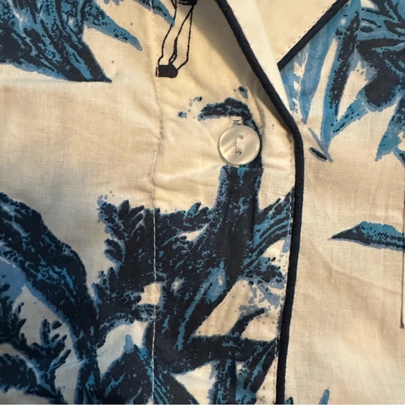 NWT Their Nibs two piece pajama set, Blues & and White, Size Large. - Picture 8 of 13